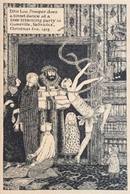 Ettie Lou Stooper does a tinsel dance at a tree-trimming party in Gumsville, Nebraska, Christmas Eve, 1923
Published by Albondocani Press
Edition of 450; 1981
Reprinted by ImageExchange.com
