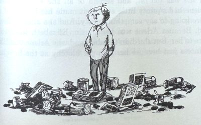 Illustration for Supermarket by Felice Holman
Cricket
Volume 3, Number 12, 1976
p47

