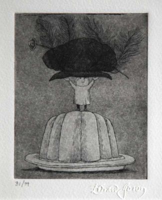 Boy on Aspic Holding Hat Aloft
Edition of 99 numbered. Printed posthumously.
