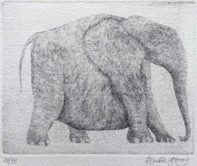 Groomed Elephant Turning Right
Edition of 95 of which 40 were hand signed and numbered
